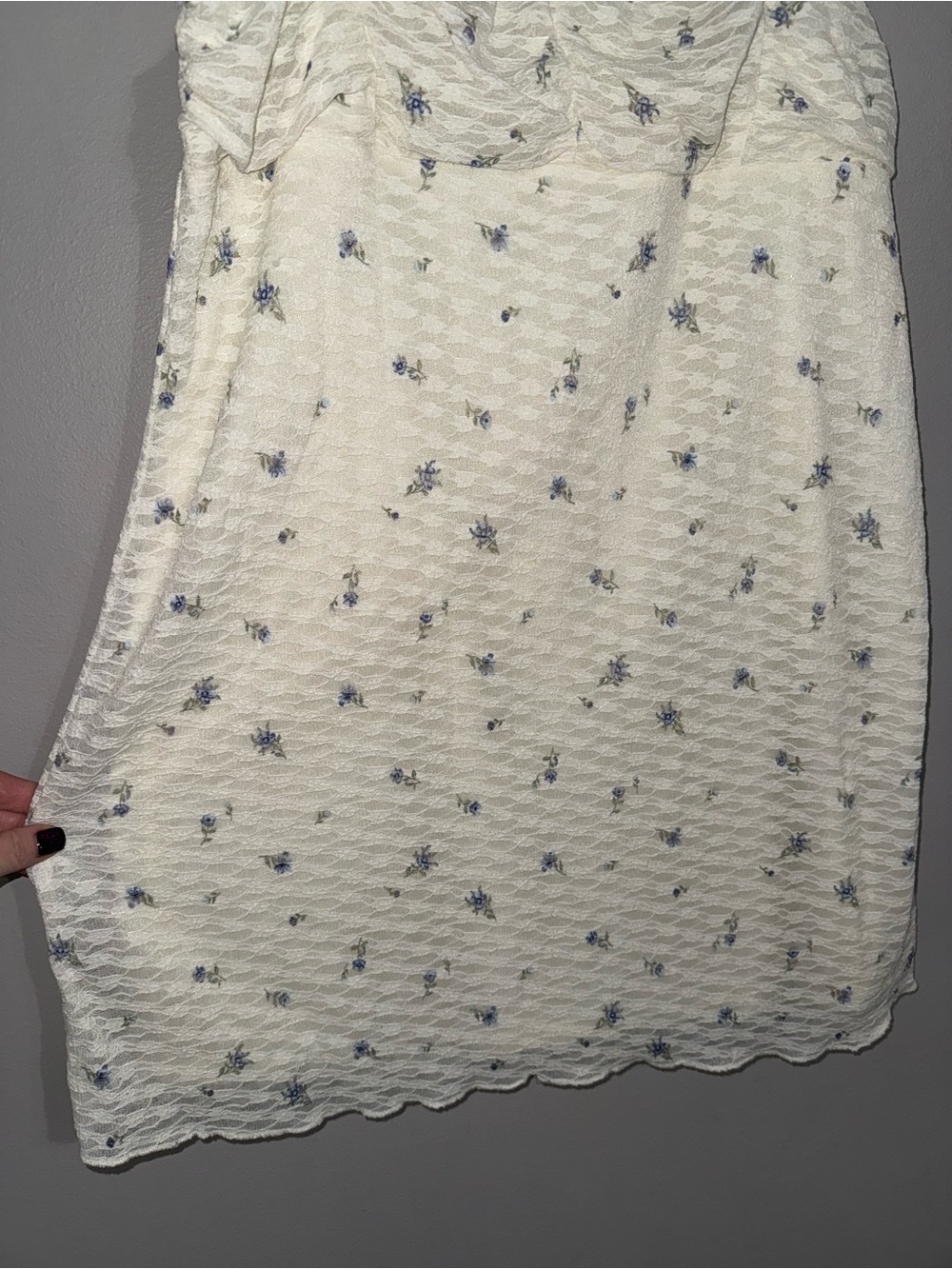 No Boundaries Women’s White Floral Sleeveless Ruffled Mini Dress XL - Picture 2 of 6